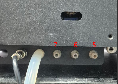 Syrup hoses connection